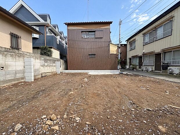 【現地土地写真】人生でいちばん大きなお買い物ですので、ゆっくりご見学ください。 ※青空はイメージです。