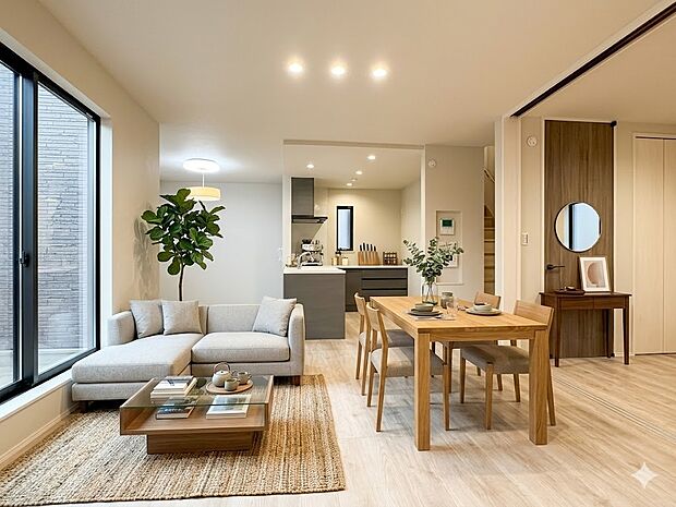 【LDK18帖】整然とした空間演出、快適な理想の暮らしの実現は家のみの拘りではなく、そこで暮らす方々にとって素敵な環境であることも挙げられると思います。四季折々の変化が奏でる鼓動を楽しんで下…