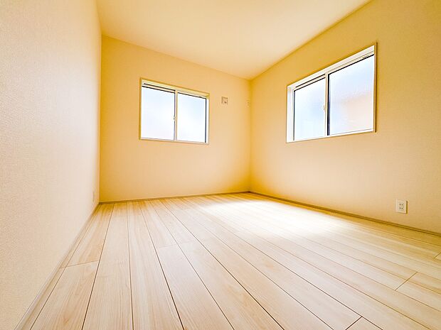 【洋室6帖】部屋の快適性を追求していくと、内装はシンプルになります。そしてポイント、ポイントにアクセントをつけて、リズムをつくる。シンプルな内装とは、リズミカルな内装と気づきます。