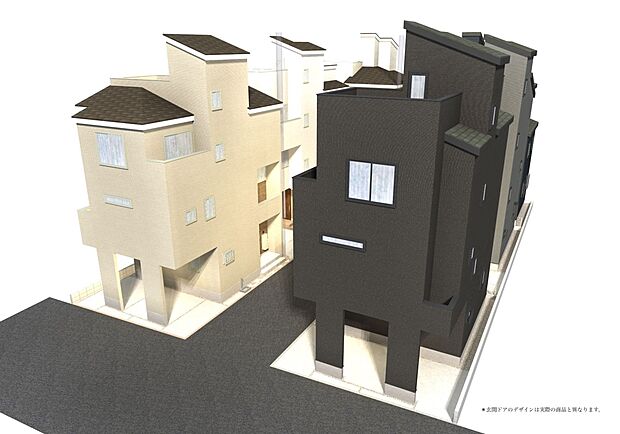 【完成予想図】建築中は現地のご見学に加えて近隣の完成物件をご覧いただき、イメージを掴んでいただけるようご案内いたします。