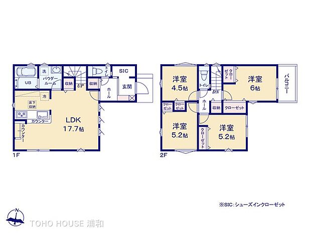 1号棟 4LDK 土地面積100m2 建物面積94.8m2