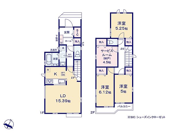 【B号棟 間取り図】