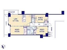 メイツ戸田公園 3LDKの間取図画像