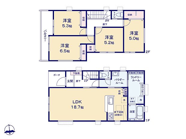 土地面積112.28m2 4LDK