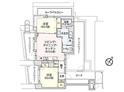 北浦和サニーコート 2LDKの間取図画像