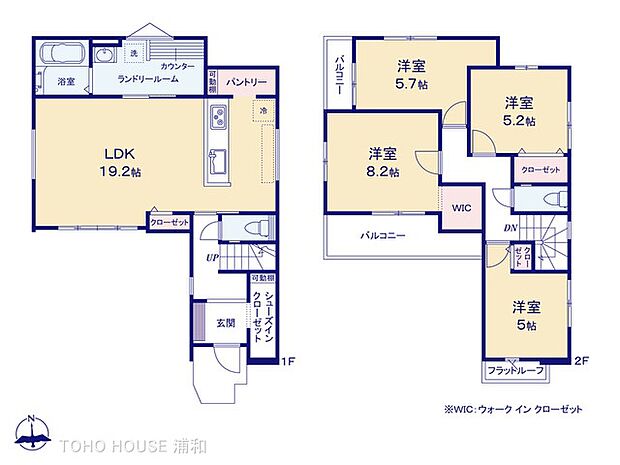 2号棟 土地面積115.73m2 建物面積105.64m2