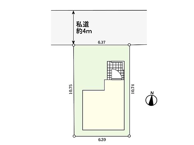 【区画図】キレイな整形地です。