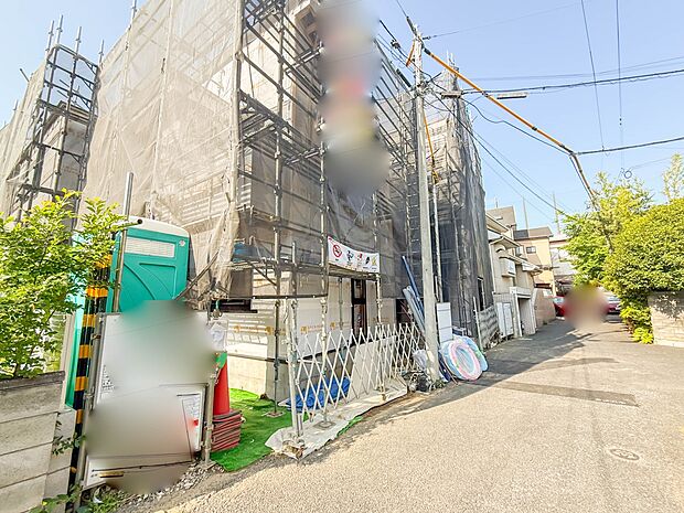 1号棟【前面道路4m】車の通行が少ないので、静かな住環境を維持することができます。