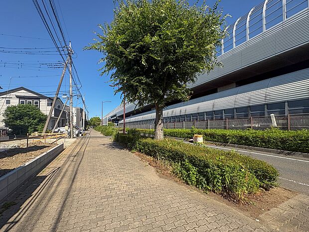 【前面道路】車の通行が少ないので、静かな住環境を維持することができます。