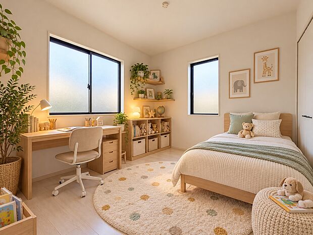 【今どきのこども部屋】 昨今のトレンドになりつつあるのが、広過ぎず、快適すぎない子ども部屋。勉強と寝るだけの部屋にすることで閉じこもりがなくなり、リビングで過ごす時間が増えると言われていま…