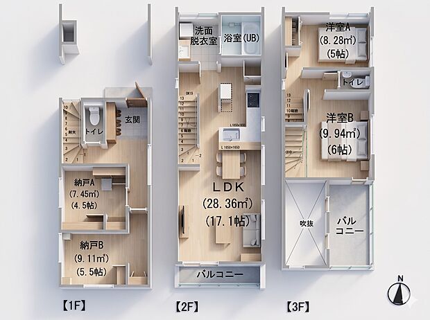 4号棟　3D鳥瞰図