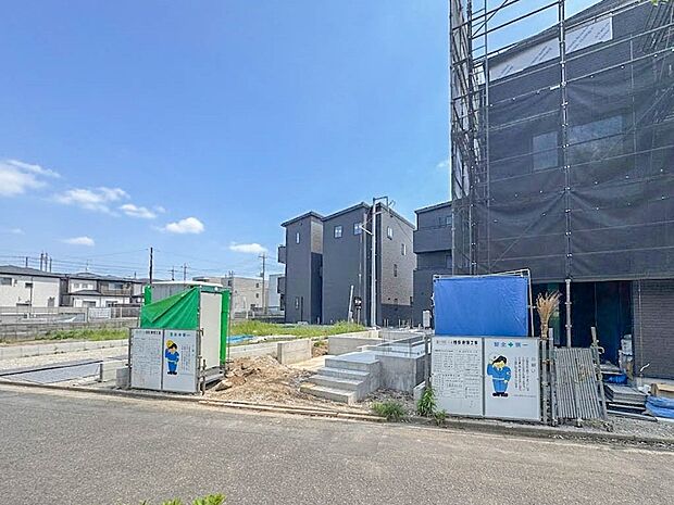 【外観】モデル棟のご案内も可能です。ぜひ、現地と近隣の施工例を御見学ください。