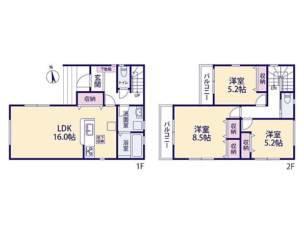 【間取り図】3LDK
