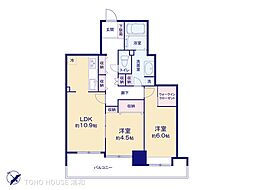 シティマークタワー21 2LDKの間取図画像