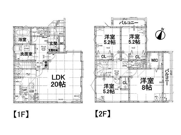 1号棟 【4LDK・20帖】