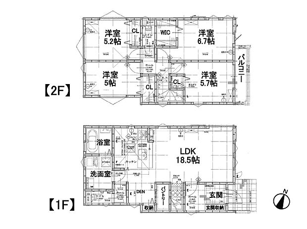 2号棟 【4LDK・18.5帖】
