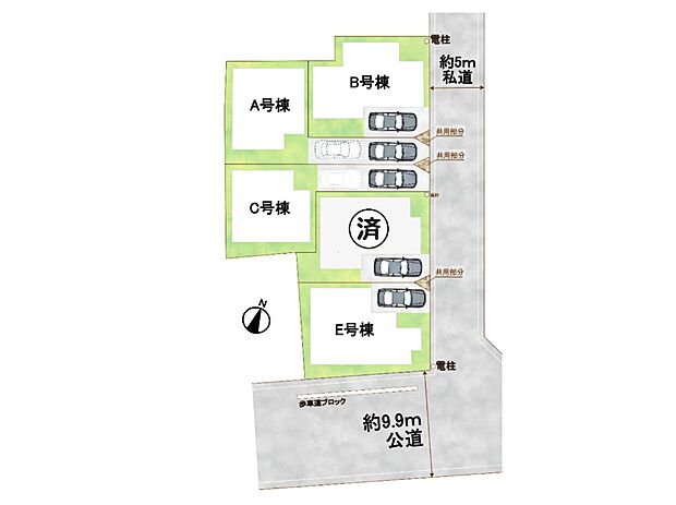【区画図】是非とも現地をご確認ください。