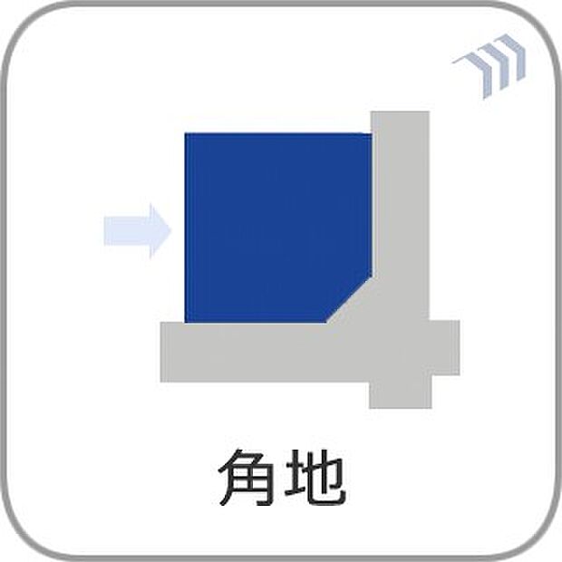 【角地】1号棟は角地にて陽当たり、通風良好です。