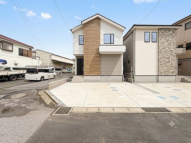 【前面道路】前面道路広々。駐車の苦手な方も楽々お停めいただけます*CG加工により晴天にしています。