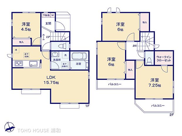 E号棟 4LDK 土地面積110.01m2 建物面積93.15m2