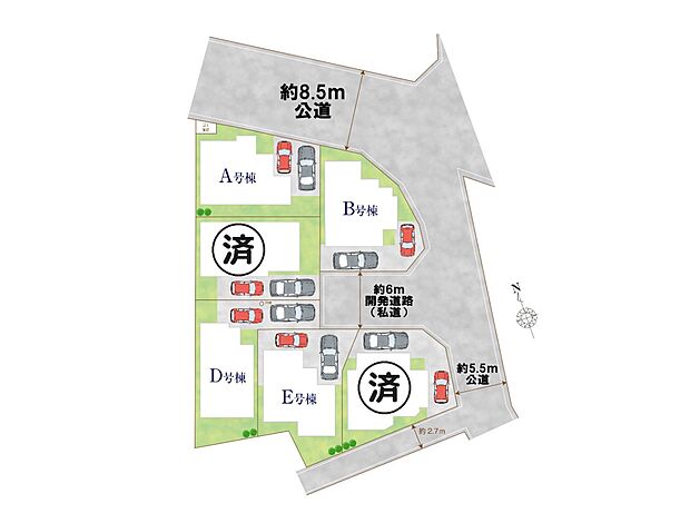 【区画図】是非とも現地をご確認ください。