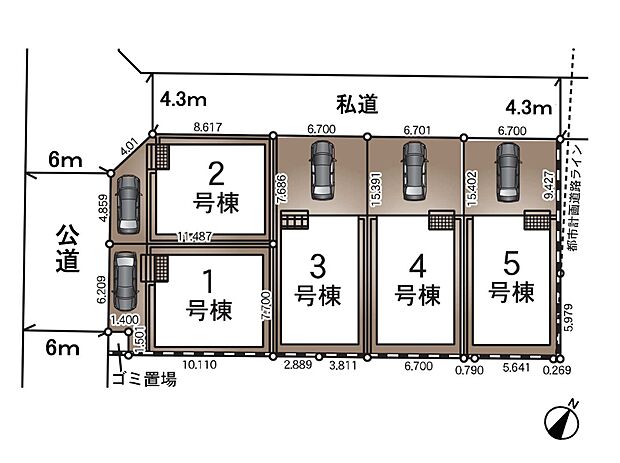 【区画図】是非とも現地をご確認ください。