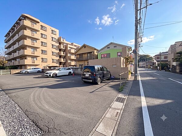 【前面道路】家の前をまっすぐの通りが走っている。クルマは少なく、人々は毎朝、ウォーキング、ジョギング、犬の散歩など、フリーな朝時間を過ごしている。