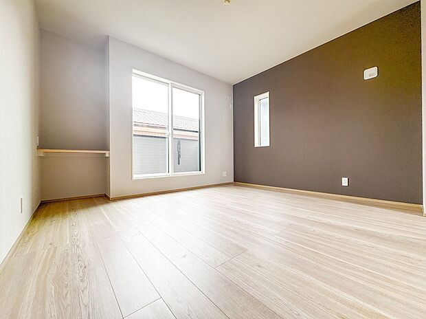 【洋室7.2帖】部屋の快適性を追求していくと、内装はシンプルになります。そしてポイント、ポイントにアクセントをつけて、リズムをつくる。シンプルな内装とは、リズミカルな内装と気づきます。
