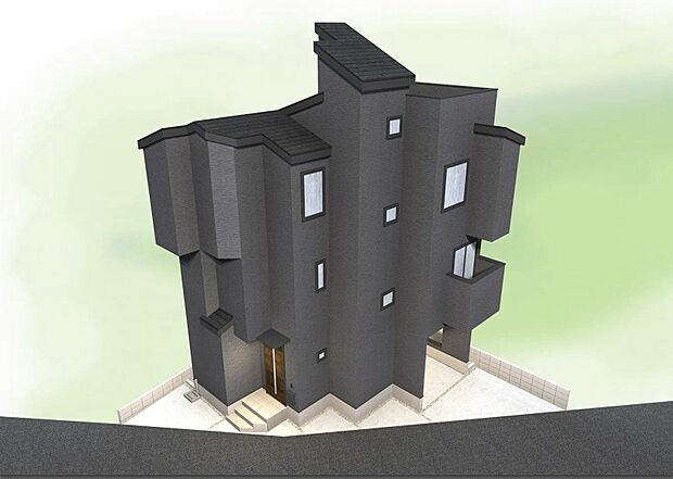 【完成予想図】完成予想図です。建築中は、現地のご見学に加えて近隣の完成物件をご覧いただき、イメージを掴んでいただけるようご案内いたします。