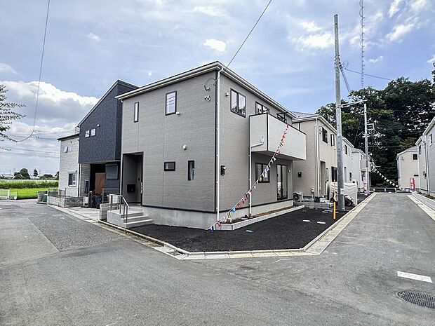 【前面道路】家の前をまっすぐの通りが走っている。クルマは少なく、人々は毎朝、ウォーキング、ジョギング、犬の散歩など、フリーな朝時間を過ごしている。