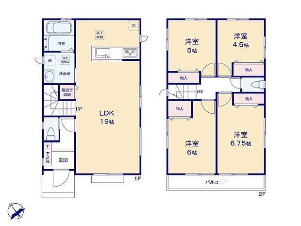 敷地面積/131.35m2 建物面積/93.98m2