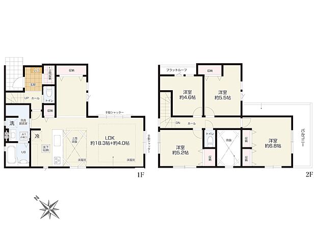 【間取り図】越谷駅徒歩12分 吹き抜けありの快適な住まい