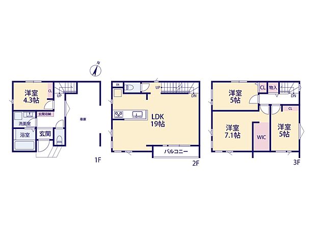 【間取り図】北与野駅徒歩14分