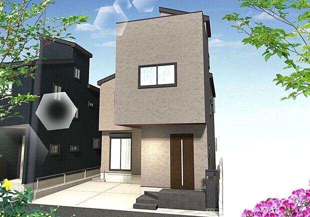 【-完成予想パース-】現地確認と併せてモデル棟で仕様設備をご確認いただけます。