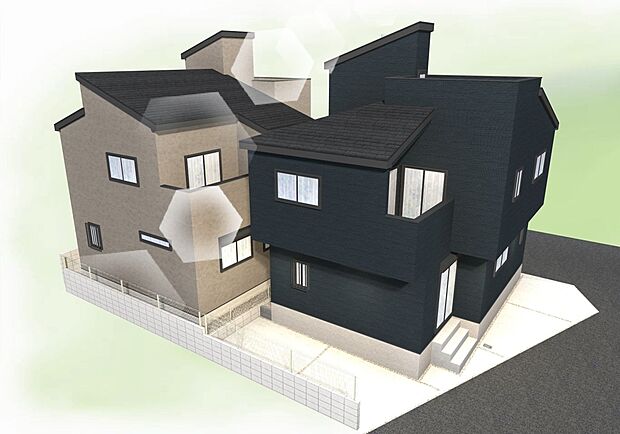 【-完成予想パース-】建築中は現地のご見学に加えて近隣の完成物件をご覧いただき、イメージを掴んでいただけるようご案内いたします。