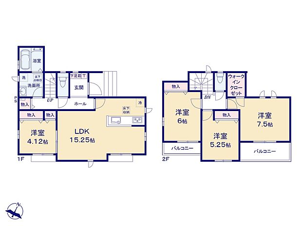 【間取り図】4LDK+WIC
