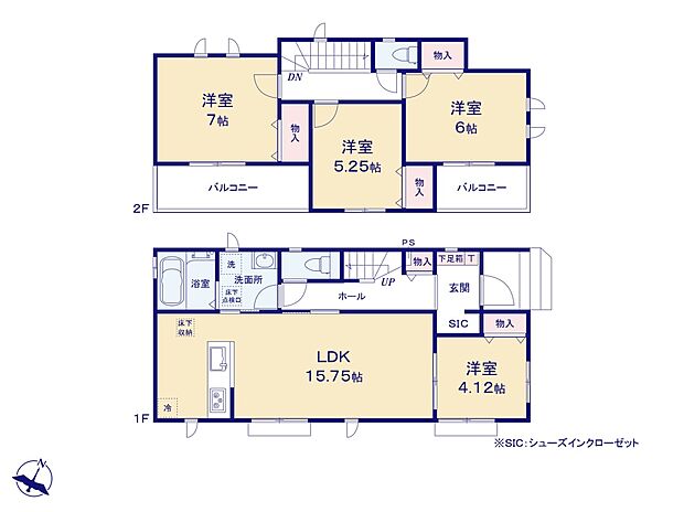 【間取図】4LDK