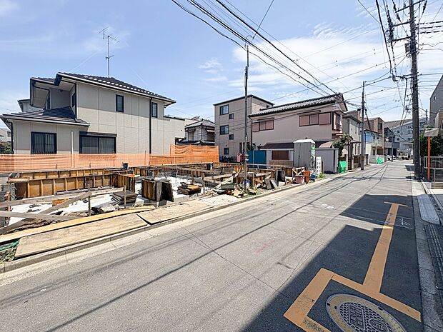 1号棟【前面道路】家の良し悪しだけでなく周辺環境も重要なポイント。