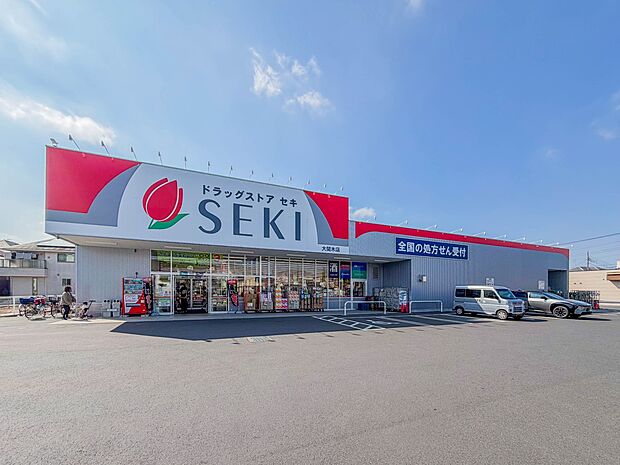 ドラッグストア 750m ドラッグストアセキ大間木店