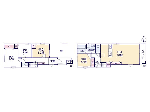 【間取り図】土地面積82.94m2 建物面積111.00m2