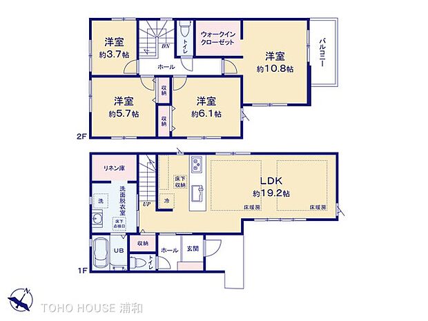 4LDK 土地面積99.78m2 建物面積107.21m2