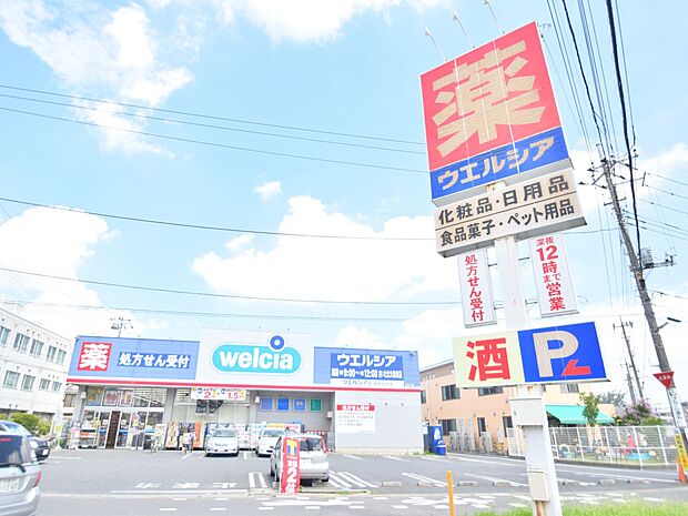 ドラッグストア 270m ウエルシアさいたま大和田店