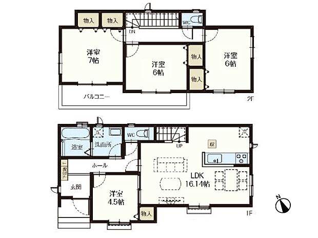 【間取図】是非とも現地をご確認ください。