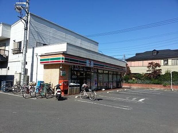 コンビニ 350m セブンイレブン草加苗塚町