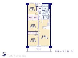 ローヤルシティ大宮宮原 3LDKの間取図画像