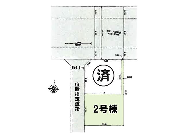 【区画図】2号棟のみ。