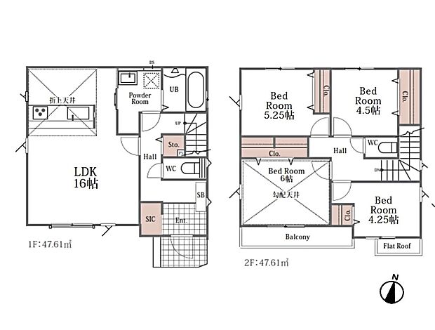 【3号棟-4LDK】LDK16帖　対面キッチン　シューズインクローゼット　ホール収納有り