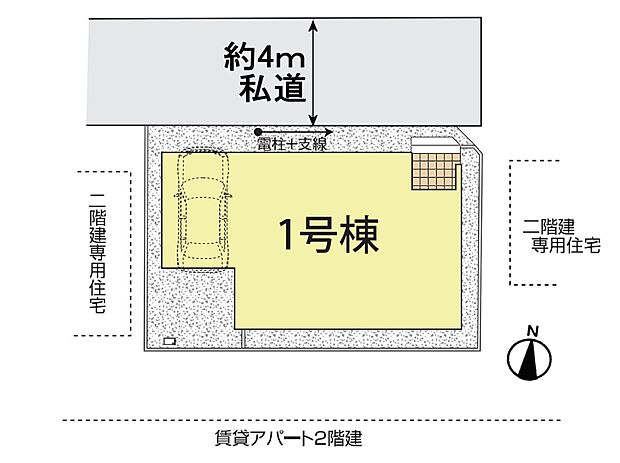 【区画図】土地面積:104.64m2/建物面積:117.16m2