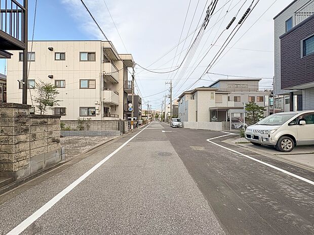 【前面道路】家の良し悪しだけでなく周辺環境も重要なポイント。