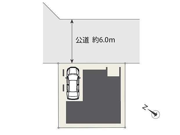 道路:北東側 約6M